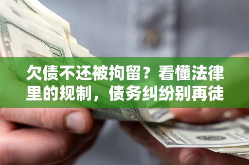 北京欠债不还被拘留？看懂法律里的规制，债务纠纷别再徒劳奔波