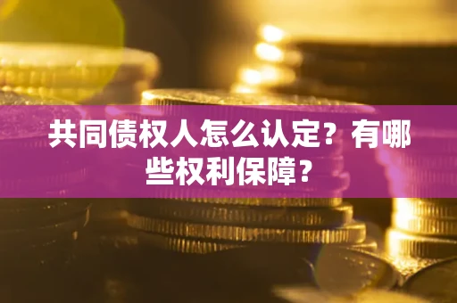 北京共同债权人怎么认定？有哪些权利保障？